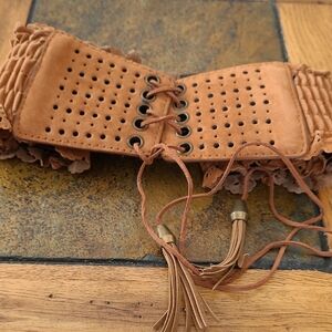 Brown Corset Belt, Bought In Texas, Expandable. New.